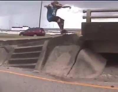 WCGW skating on an exit ramp