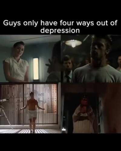 So watching a movie makes you not depressed? 💀