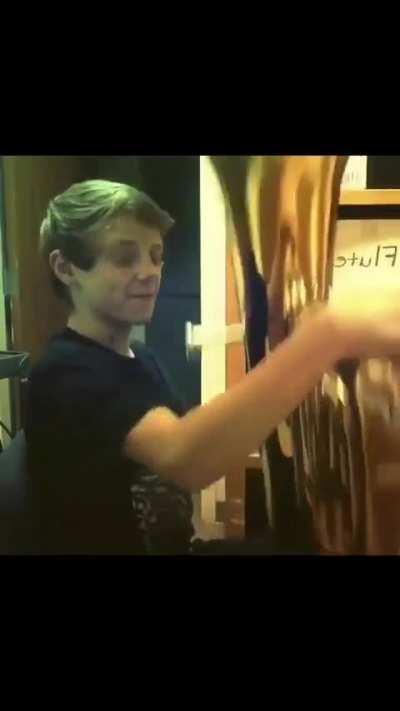 bro was about to drop the hardest beat of the century