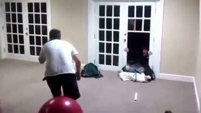 WCGW if we charge at each other with yoga balls?