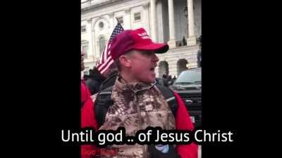 American Fascism, wrapped in the flag and carrying the cross