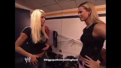 Stacy Keibler and Torrie Wilson catfight backstage