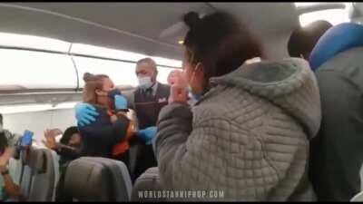 Racist Man Wearing Burger King Hat... Goes Off During Jet Blue Flight