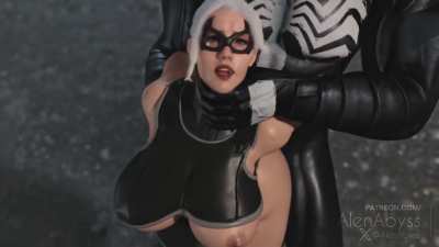 Black Cat Getting Banged Hard by Venom P1 (AlenAbyss) 