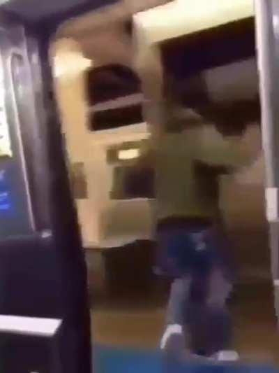 Just gonna get off the subway before it stops