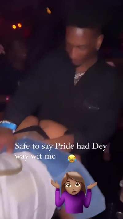 Throwin ass in the club