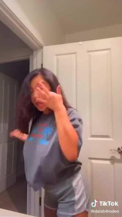 Bouncin' in a crop top