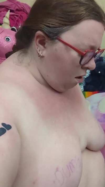 My girl humping a stuffy and coming…with a dash of humiliation