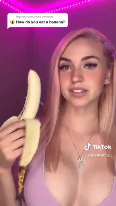 how do you eat a banana?