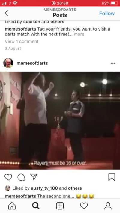 @memesofdarts on ig