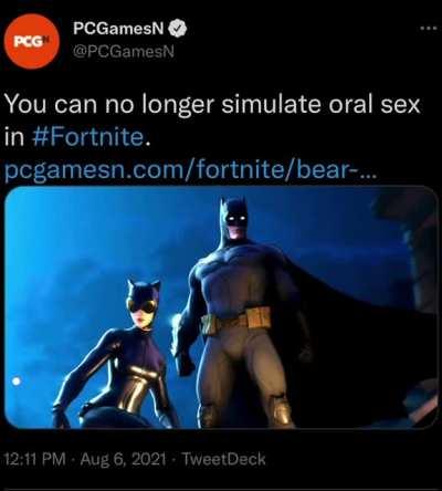 No more fortnite sex 😔