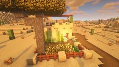 I'm building starter houses for each biome. This week: Desert