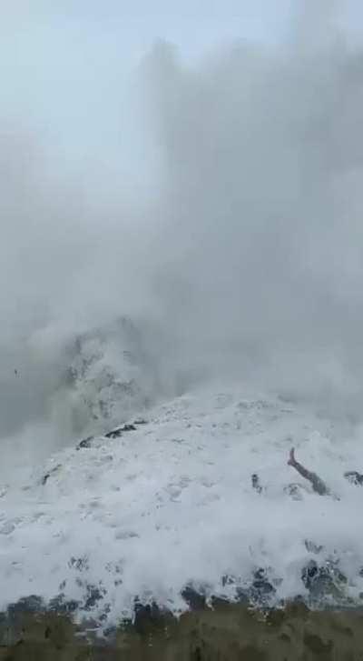 WCGW if you stand near the Sea-shore in rough weather.