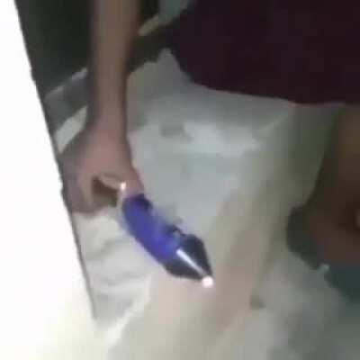 HMFT after lighting a firework from the front