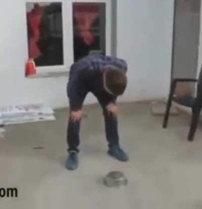 Waiting for the small firecracker to do its magic.