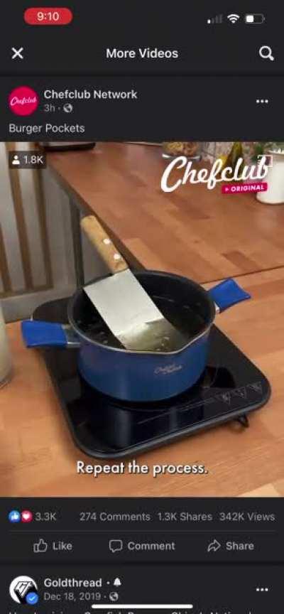 Chefclub With The Cleaver-Fried Burger Pockets 🍔