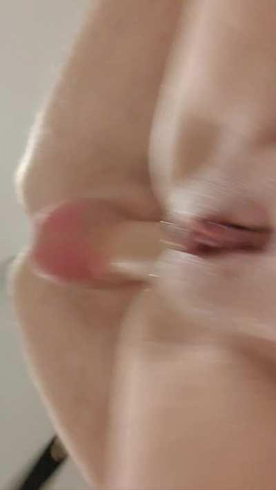 This is how I look from below getting fucked in the ass. Wish I had a hot slut under me licking my pussy...