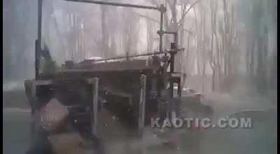 Dashcam footage of the I-81 pile up in Schuylkill county, PA 28 March 2022.