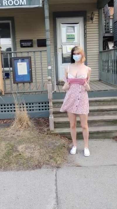 Would you rather read, or see my titties? (OC) [GIF]