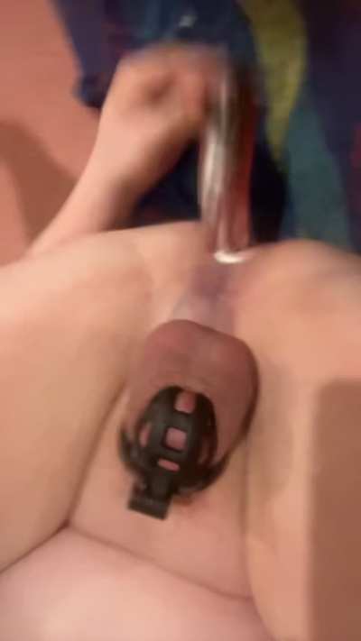 Locked and fucking myself