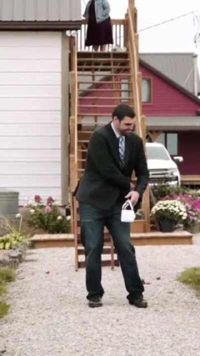 Big guy being a dude