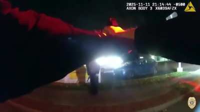 Cops emptied an entire magazine on a alleged suspect his crime was - 