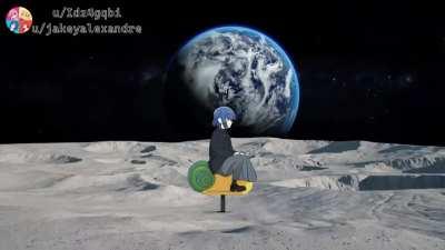 Ryo on a Spring Rocker listening to Nijika Sing 