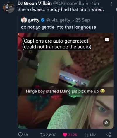 She better pump up the jam in that mfer