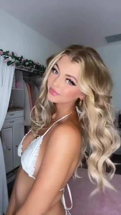 Sexy in white bikini