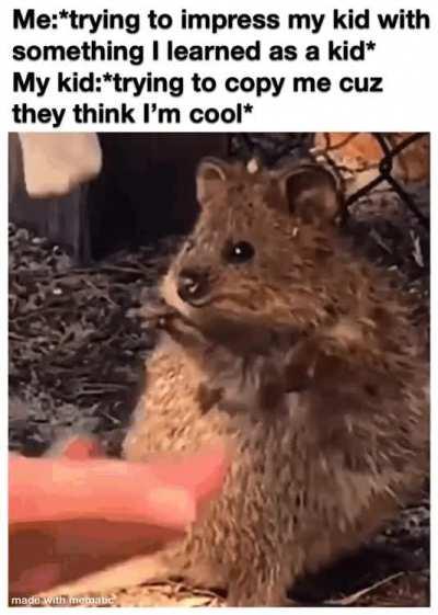 It feels good to be looked up to