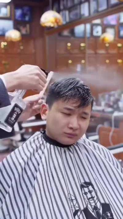 Funny barber