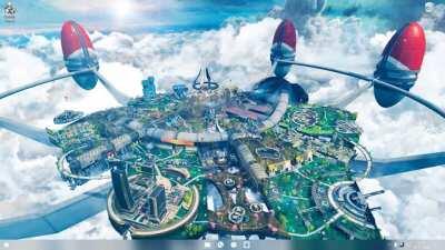 Friend of mine made this amazing animated 4K Olympus wallpaper