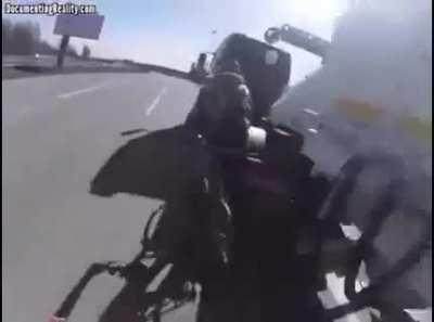 Riding bicycles on the highway