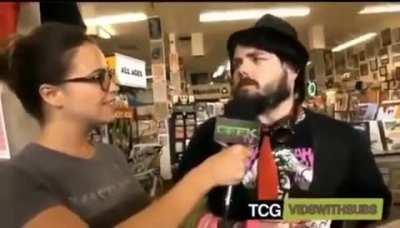 His face is one of pain