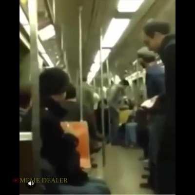 If two people playing sax meet on the subway