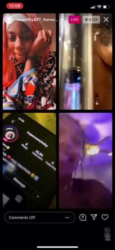 Swaghollywood Instagram Live along with Brazybalo