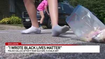 I was told that this should be here. Karen calls cops on 9 year old for drawing Black Lives Matter on chalk.