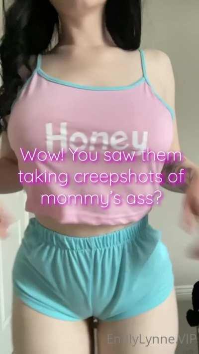 Mom is Wearing Shorts Too Small For Her Big Phat Ass In Front of Your Friends