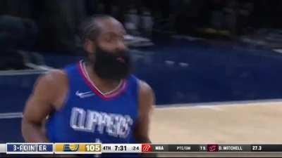 [Highlight] James Harden scores 18 straight points for the Clippers!