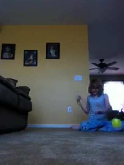 Kid falls down then starts crying but decides to upload this video anyway.