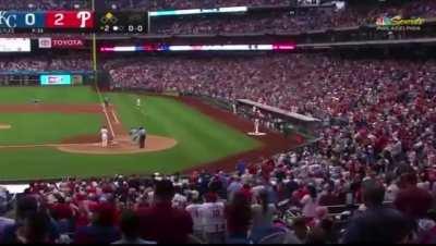 [Highlight] [Highlight] Trea Turner gets a standing ovation in his first at bat