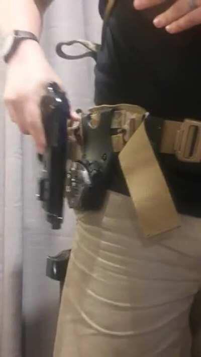 Patent pending. Universal holster system I have designed. Trying to gauge interest for selling. Comment below if you would be keen and your country. Looking to start selling this year.