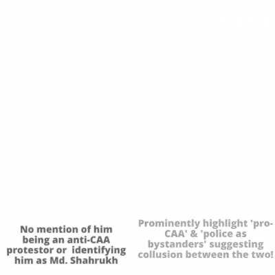 Various media houses misreported Jafrabad v/s Jamia incident during DelhiRiots2020. Attempts were made to bury Mohammad Shahrukh's identity or coverup anti-CAA protesters while prominently highlighting other side.