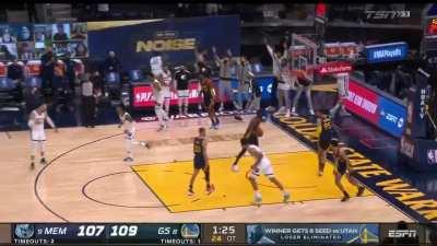 [Highlight] Tillman sinks the corner 3 to beat the buzzer in OT and gets mad hype