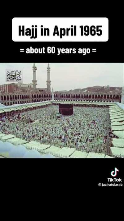 Video of Hajj in April 1965 (60 years ago)