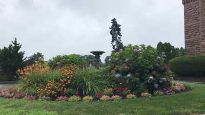 Newport Rhode Island at a Mansion on a Cliff