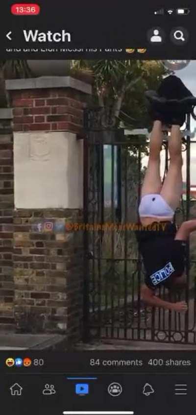 Police Officer having the worst day