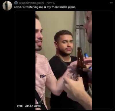 Where 2 or 3 are gathered, there covid is in their midst