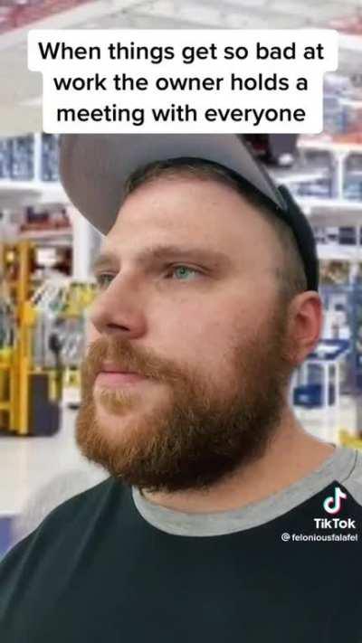 When management gives a pep talk