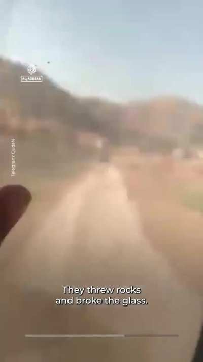 Zionist settlers chase Palestinian school bus in occupied West Bank